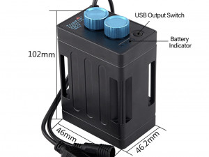 Power Bank vodoorna eksterna baterija kućište 8.4V 4x18650
