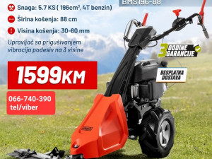 Scheppach čeona strižna kosačica kosilica BMS196-88