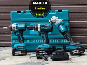 Makita Set 3u1 Aku Bušilica, Odvijač i Brusilica 128v