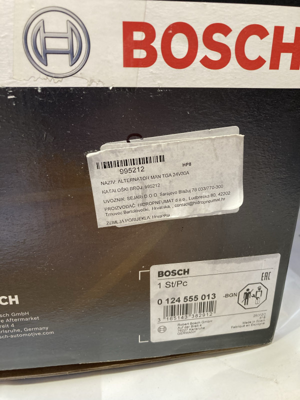Alternator MAN TGA 24V80A