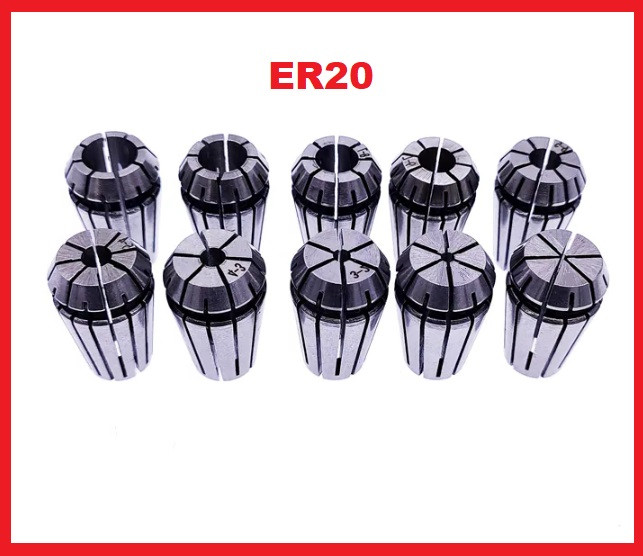 10 Kom Set ER20 stezne čaure  (3-13mm) komplet za CNC Frezer