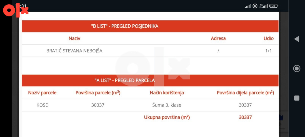 Zemljište Blažuj 2