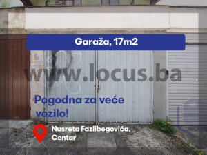 LOCUS: Garaža površine 17m2, N. Fazlibegovića, Koševo