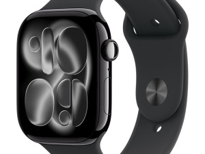 Apple Watch 11 GPS 46mm Jet Black Aluminium Case and Black