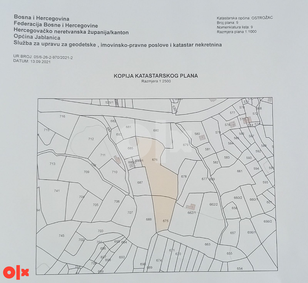 Jablaničko jezeo, Ostrožac, za investitore 10 920m2 sa zgradom 6