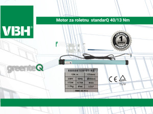 Motor za roletnu standarQ 40/13 Nm