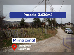 LOCUS: Zemljište površine 3.030m2, Rakovica, Ilidža
