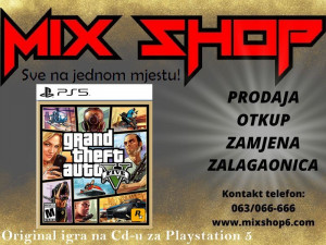 Original Igra GRAND THEFT AUTO V GTA za Sony Playstation 5 PS5