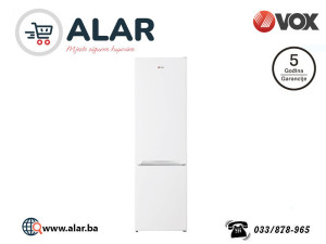 VOX Frizider kombinovani bijeli KK 3400 E 180x54x60 cm