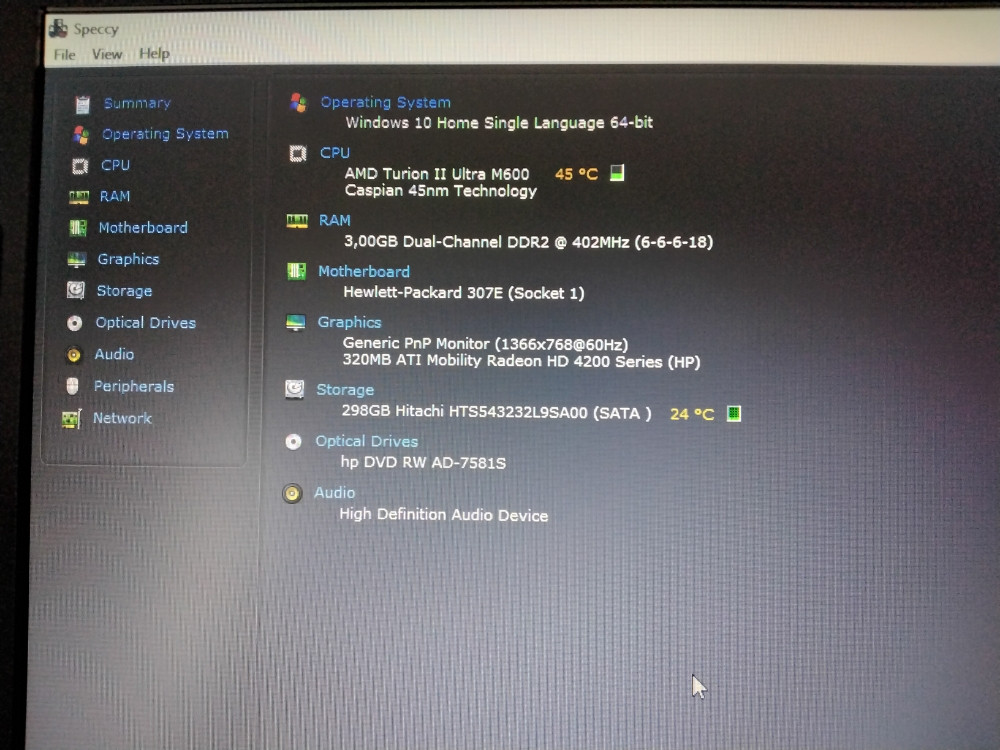 HP ProBook 6545b/3GB Ram-a/320GB HDD