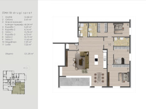 MY SPACE/ Stan/ Breka/ NOVOGRADNJA PALAZZO/ 132m2 photo 2