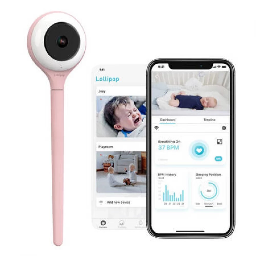 LOLLIPOP Smart camera cotton candy pink