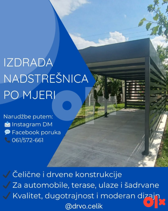 Čelicne i drvene nadstrešnice
