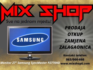 Samsung 27" Monitor i LCD TV SyncMaster FHD Hdtv P2770HD Full HD