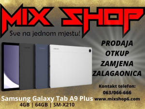 GALAXY TAB A9 PLUS 11" X210 4GB/64GB **Garancija** WiFi Wi Fi sm