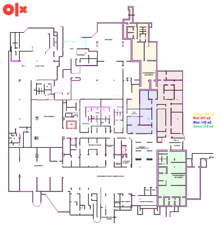 Skladišni prostori Hotel Tuzla od 142m2 do 247m2