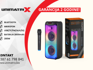 Bluetooth Zvučnik BSK-515 Wireless Mikrofon Karaoke