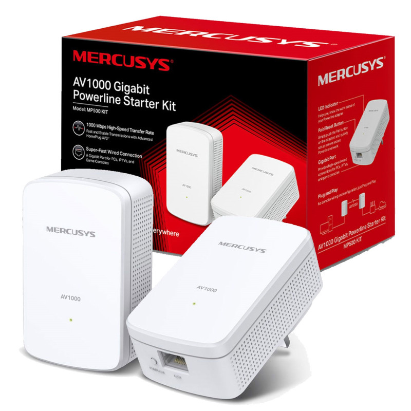 Mercusys AV1000 Gigabit Powerline kit MP500