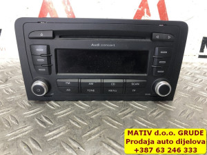 Radio CD jedinica Audi concert Audi A3 8P 2009 8P0035186S