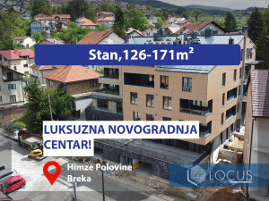LUKSUZNA NOVOGRADNJA,CENTAR! PENTHOUSE 126-171m2