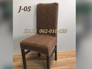 Barok elastične navlake za stolice smedje elasticne