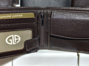 Muski novcanik kozni novcanik prava koza poklon set