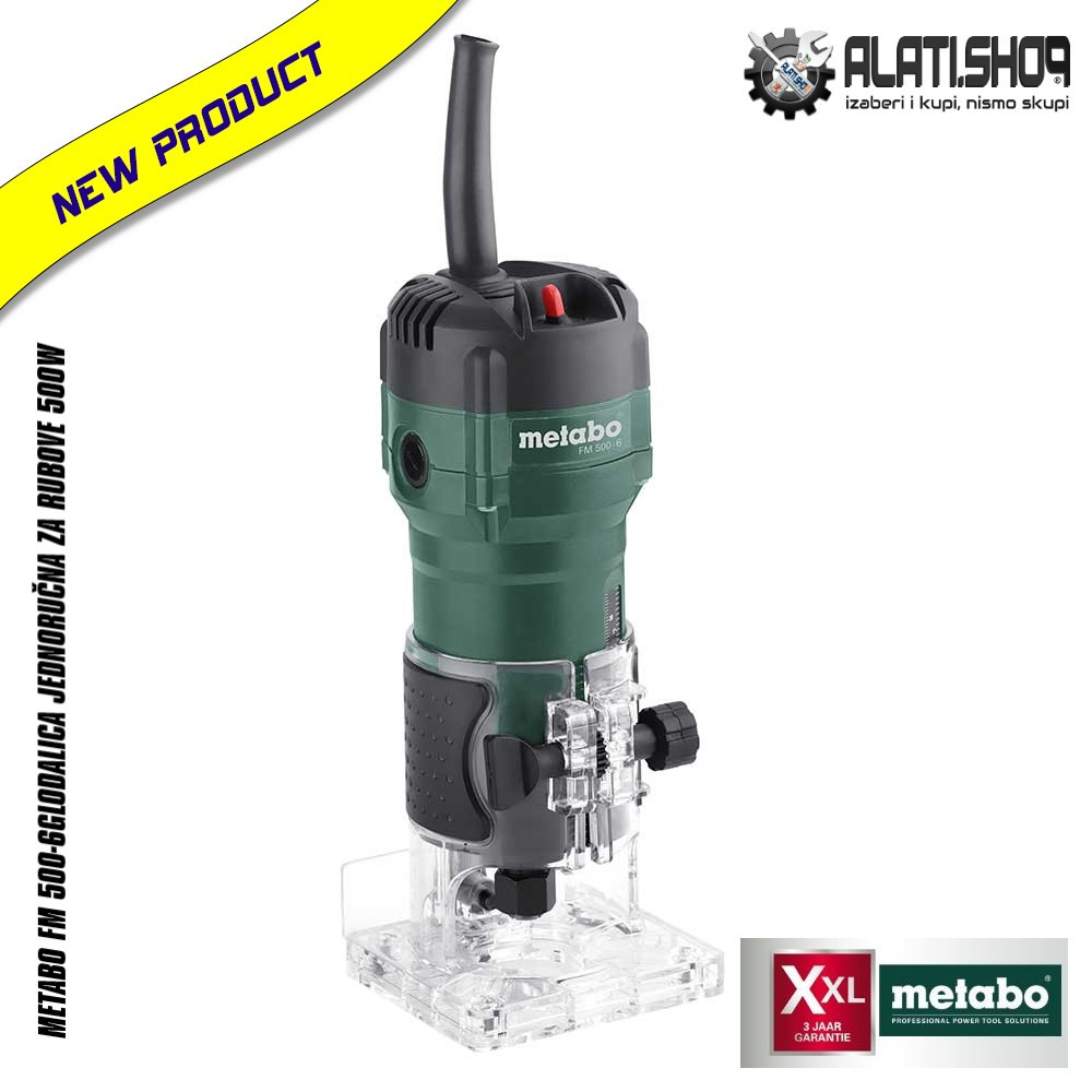 METABO FM 500-6GLODALICA JEDNORUČNA ZA RUBOVE 500W (601741000)