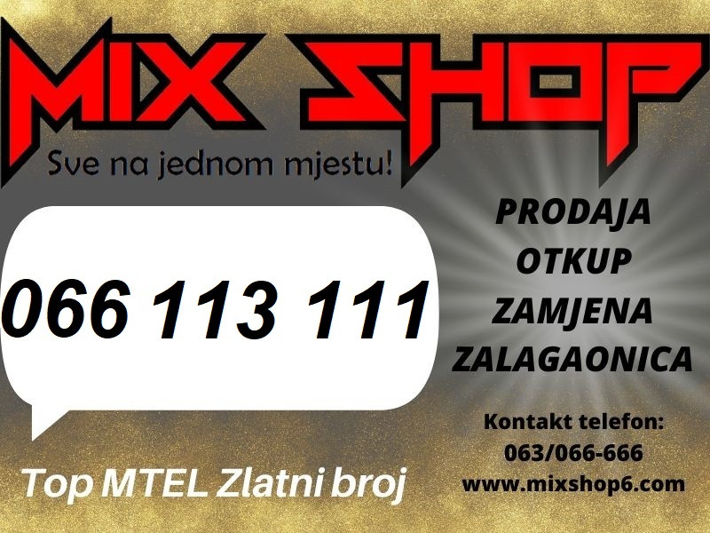 066-113-111 MTEL GOLD ZLATNI BROJ TOP VIP BROJEVI M TEL