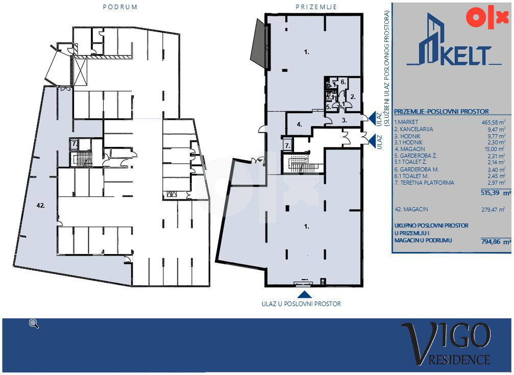 Poslovni prostor (515 m2+279 m2) Banjaluka 3