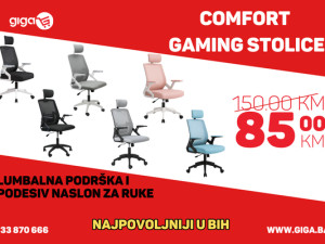 GIGA.BA COMFORT ERGONOMSKA STOLICA YT-588 VIŠE BOJA
