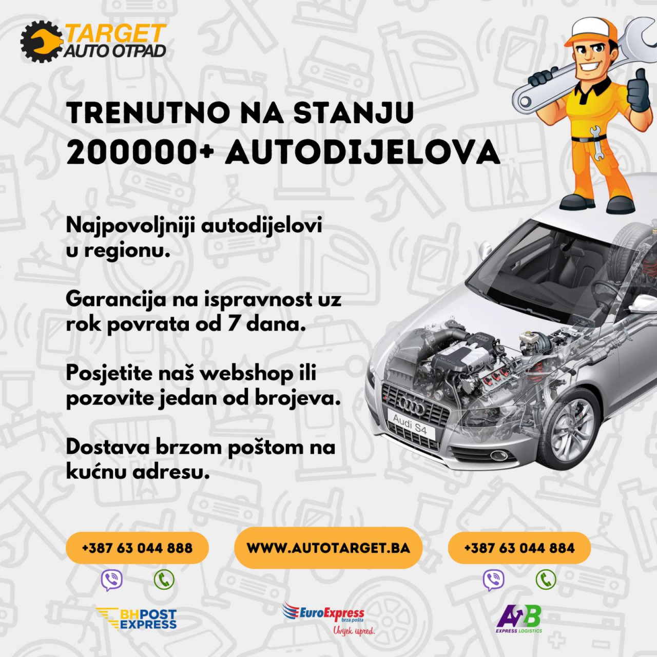 DIJELOVI NOSAC MOTORA SKODA FABIA > 14- 6C0199851K