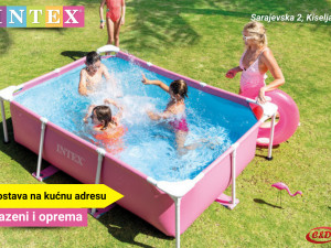 INTEX Bazen; Metalna konstrukcija; 220 x 150 x 60 cm