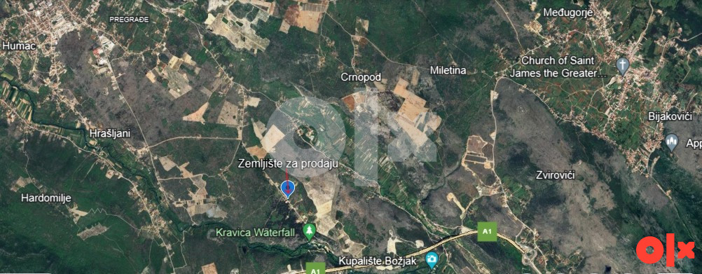 Zemljište kod vodopada Kravice 9