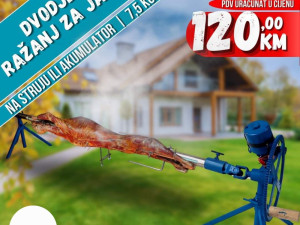 RAZANJ INOX DVODJELNI SA MOTOROM JANJE /PRASE / JARE