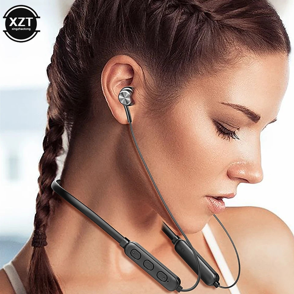 Bluetooth slušalice magnetne wireless bežične roze i crne