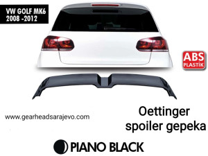 VW Golf 6 Oettinger spoiler gepeka krovni spojler LAK CRNA GG