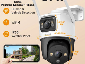 Imou cruiser dual 8MP PTZ kamera pokretna