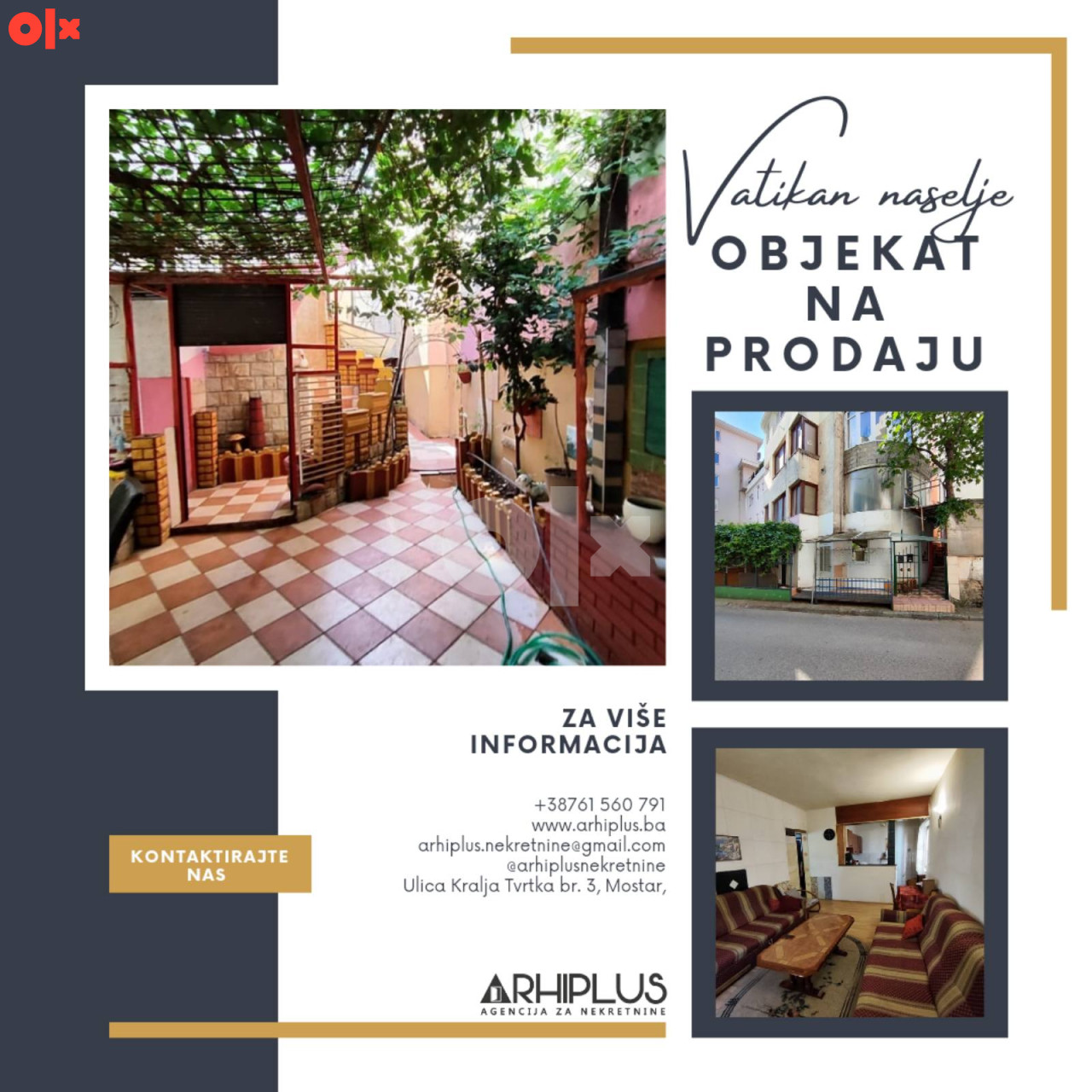 ARHIPLUS-AKCIJA  2 stana 60m2+ 40m2+BASTA 137 m2 2