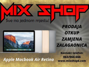 APPLE MACBOOK AIR RETINA 12" 8GB/256GB HR *Kao Nov* Early 2015