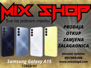 SAMSUNG GALAXY A15 128GB *Novo*Garancija*Zamjena* Ds