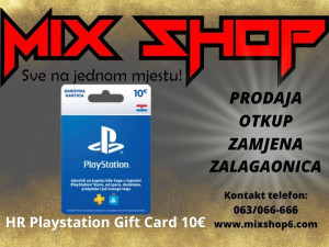 HR PLAYSTATION Gift Card 10E Network PS4 PS5 4 5 PSN Dopuna Store