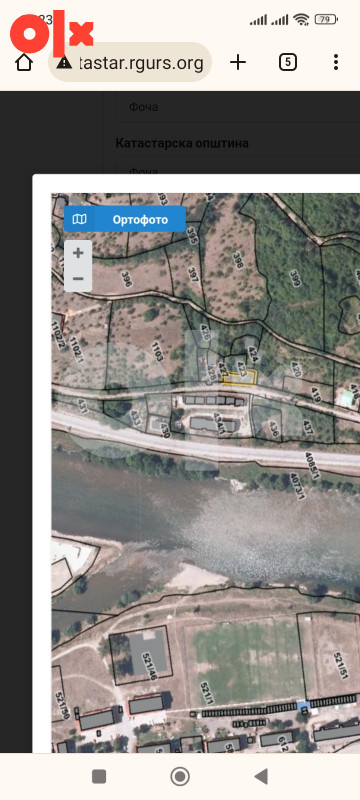 Zemljište Foča 616m2 + 50m2 građevinske 2