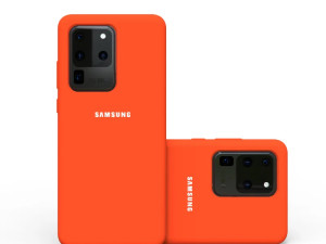 Silikonska maska Samsung S20 Ultra orange ORIGINAL