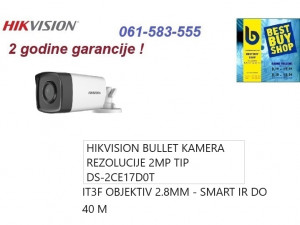 HIKVISION KAMERA 2MP  TIP DS-2CE17D0TIT3F