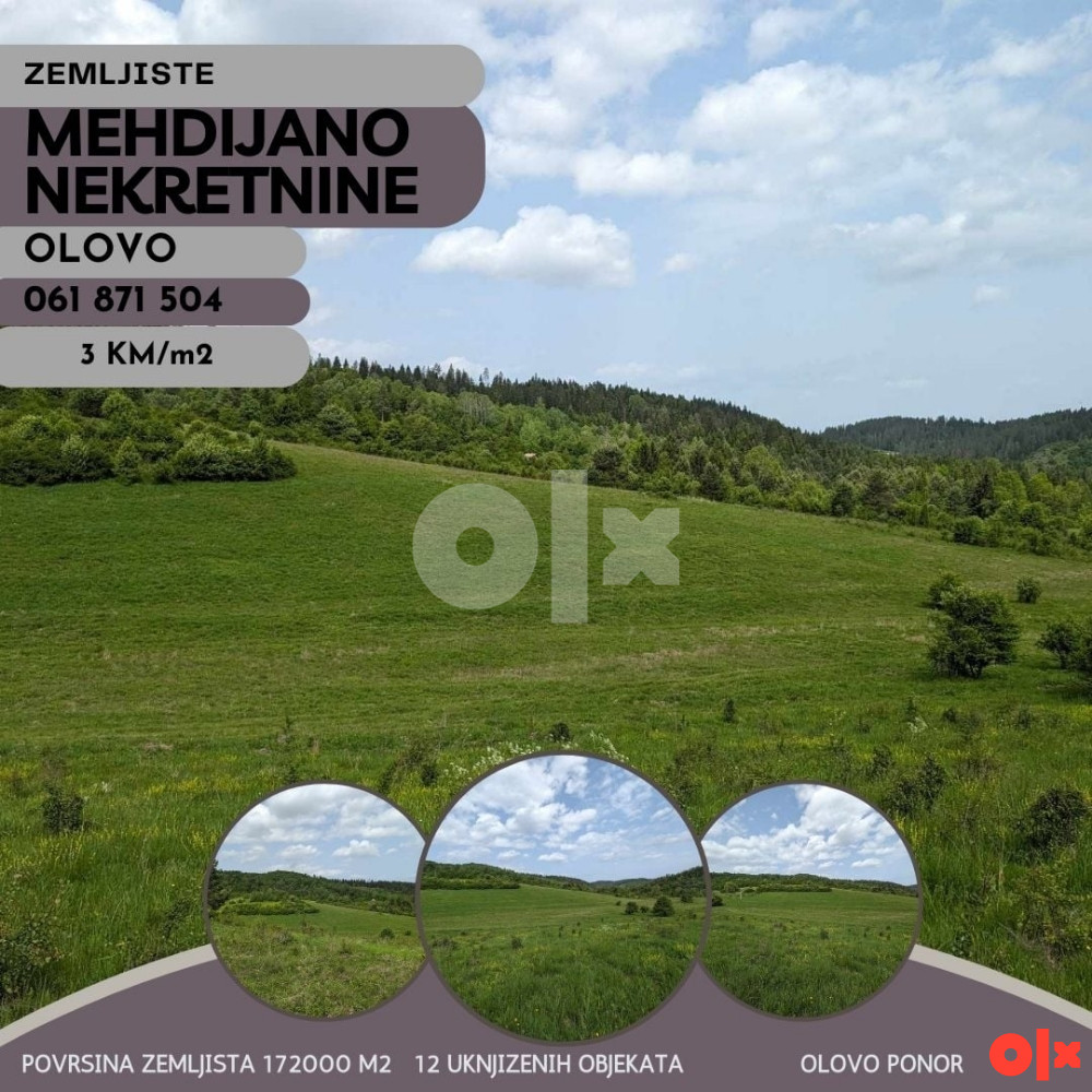Poljoprivredno Zemljište Olovo - pored rijeke