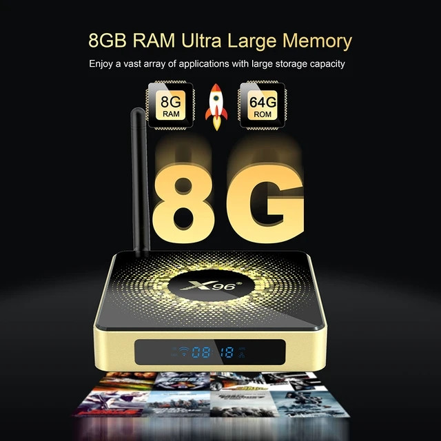 Tv box Amlogic X96 X10 S928X-j 8Gb LPDDR4 Ram najnoviji Tv box!