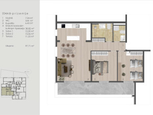 MY SPACE/ Stan/ Breka/ NOVOGRADNJA PALAZZO/ 97m2 photo 2