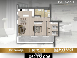 MY SPACE/ Stan/ Breka/ NOVOGRADNJA PALAZZO/ 97m2