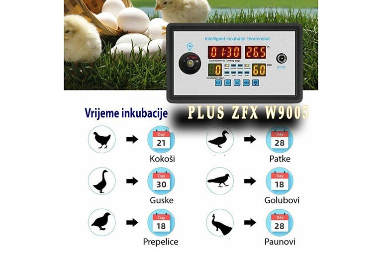 Termokontroler za inkubator ZFX-W9005 jaja pilići