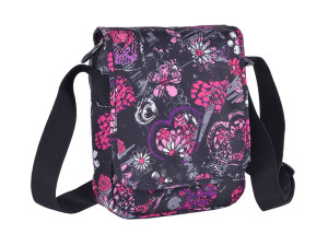 Torbica City Black Flower